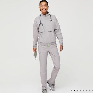 FIGS slate Sydney Scrub Jacket